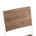 Καρεκλα Αλουμινιου Saga HM6063.01 Λευκη Με Polywood 46x52x86υεκ. - Image 7
