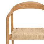 Καρεκλα Απο Μασιφ Ξυλο Ash Wood Με Μπρατσα Fylliana "Willow" Φυσικο Χρωμα 56x56x78εκ - Image 6