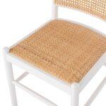 Καρεκλα Απο Οξια Σε Λευκο-Rattan Μπεζ HM9407.03 43x50x87yεκ. - Image 8
