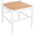 Καρεκλα Απο Οξια Σε Λευκο-Rattan Μπεζ HM9407.03 43x50x87yεκ. - Image 9