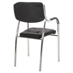 Καρεκλα Επισκεπτου Oberon HM1018.01 Μαυρο PU 51x52x86υ Εκ. - Image 5