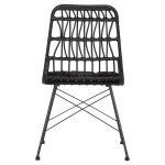 Καρεκλα Εξ.χωρου Allegra HM5453.12 Μεταλλο-Μαξιλαρι-Wicker Μαυρο 52x52x83,5yεκ. - Image 6