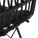 Καρεκλα Εξ.χωρου Allegra HM5453.12 Μεταλλο-Μαξιλαρι-Wicker Μαυρο 52x52x83,5yεκ. - Image 9