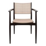 Καρεκλα Εξοχης Fylliana Best Καφε Με Μπεζ Χρωμα 57,5x55x80εκ - Image 2