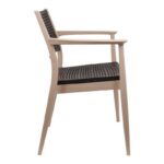 Καρεκλα Εξοχης Fylliana Best Μπεζ Με Καφε Χρωμα 57,5x55x80εκ - Image 3