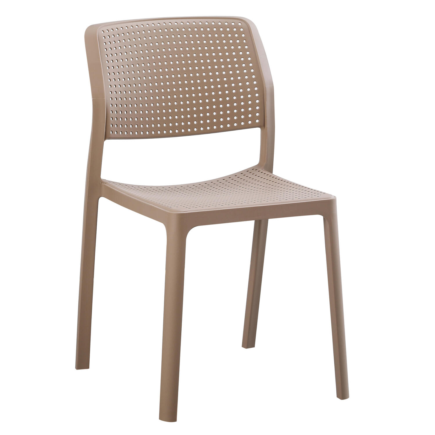 karekla-exotchoroy-fb9610104-kapoytsino- Καρεκλα Εξωτ.χωρου Comfee HM6101.04 Καπουτσινο Πολυπροπυλενιο 41x57x82υ Εκ. - Image 1