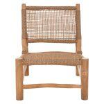Καρεκλα Londer HM5986 Ξυλο Teak Σε Φυσικο Και Συνθετικο Rattan 63x77x77υεκ. - Image 3