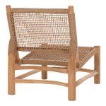 Καρεκλα Londer HM5986 Ξυλο Teak Σε Φυσικο Και Συνθετικο Rattan 63x77x77υεκ. - Image 5