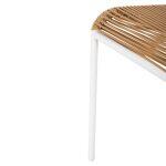 Καρεκλα Suki HM6053.01 Μεταλλo Λευκο Kai Συνθ. Rattan Σε Φυσικο 54x62x80υεκ - Image 10