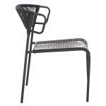 Καρεκλα Suki HM6053.02 Μεταλλo Kai Συνθετικο Rattan Σε Μαυρο 54x62x80υεκ - Image 4