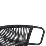 Καρεκλα Suki HM6053.02 Μεταλλo Kai Συνθετικο Rattan Σε Μαυρο 54x62x80υεκ - Image 7