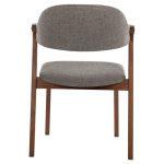 Καρεκλα Rider HM9734.01 Rubberwood Σε Καρυδι-Υφασμα Γκρι 59x59x83yεκ. - Image 6