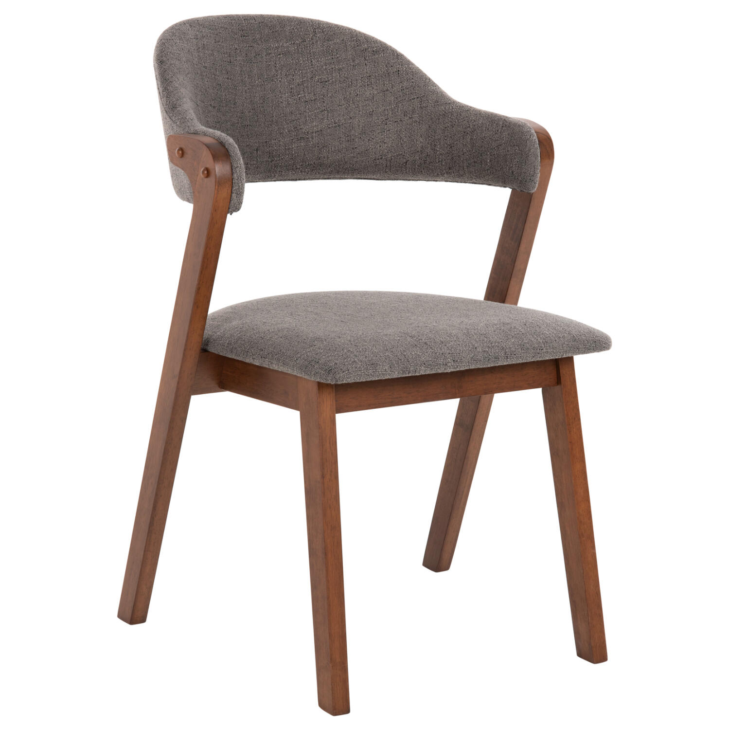 karekla-fb9973401-rubberwood-se-karydi-y Καρεκλα Rider HM9734.01 Rubberwood Σε Καρυδι-Υφασμα Γκρι 59x59x83yεκ. - Image 1