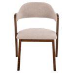 Καρεκλα Rider HM9734.02 Rubberwood Σε Καρυδι-Υφασμα Εκρου 59x59x83yεκ. - Image 3