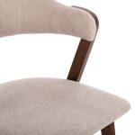 Καρεκλα Rider HM9734.02 Rubberwood Σε Καρυδι-Υφασμα Εκρου 59x59x83yεκ. - Image 7