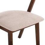 Καρεκλα Rider HM9734.02 Rubberwood Σε Καρυδι-Υφασμα Εκρου 59x59x83yεκ. - Image 9