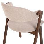 Καρεκλα Rider HM9734.02 Rubberwood Σε Καρυδι-Υφασμα Εκρου 59x59x83yεκ. - Image 10