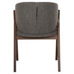 Καρεκλα Hana HM9746.02 Rubberwood Σε Καρυδι Χρωμα-Γκρι Υφασμα 55x60x84yεκ. - Image 6