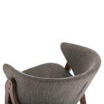Καρεκλα Hana HM9746.02 Rubberwood Σε Καρυδι Χρωμα-Γκρι Υφασμα 55x60x84yεκ. - Image 10