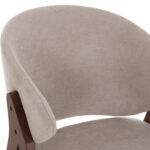 Καρεκλα Hana HM9746.11 Rubberwood Σε Καρυδι Χρωμα-Μπεζ Υφασμα 55,5x60x85yεκ. - Image 7