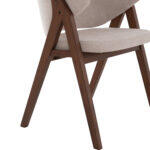 Καρεκλα Hana HM9746.11 Rubberwood Σε Καρυδι Χρωμα-Μπεζ Υφασμα 55,5x60x85yεκ. - Image 9