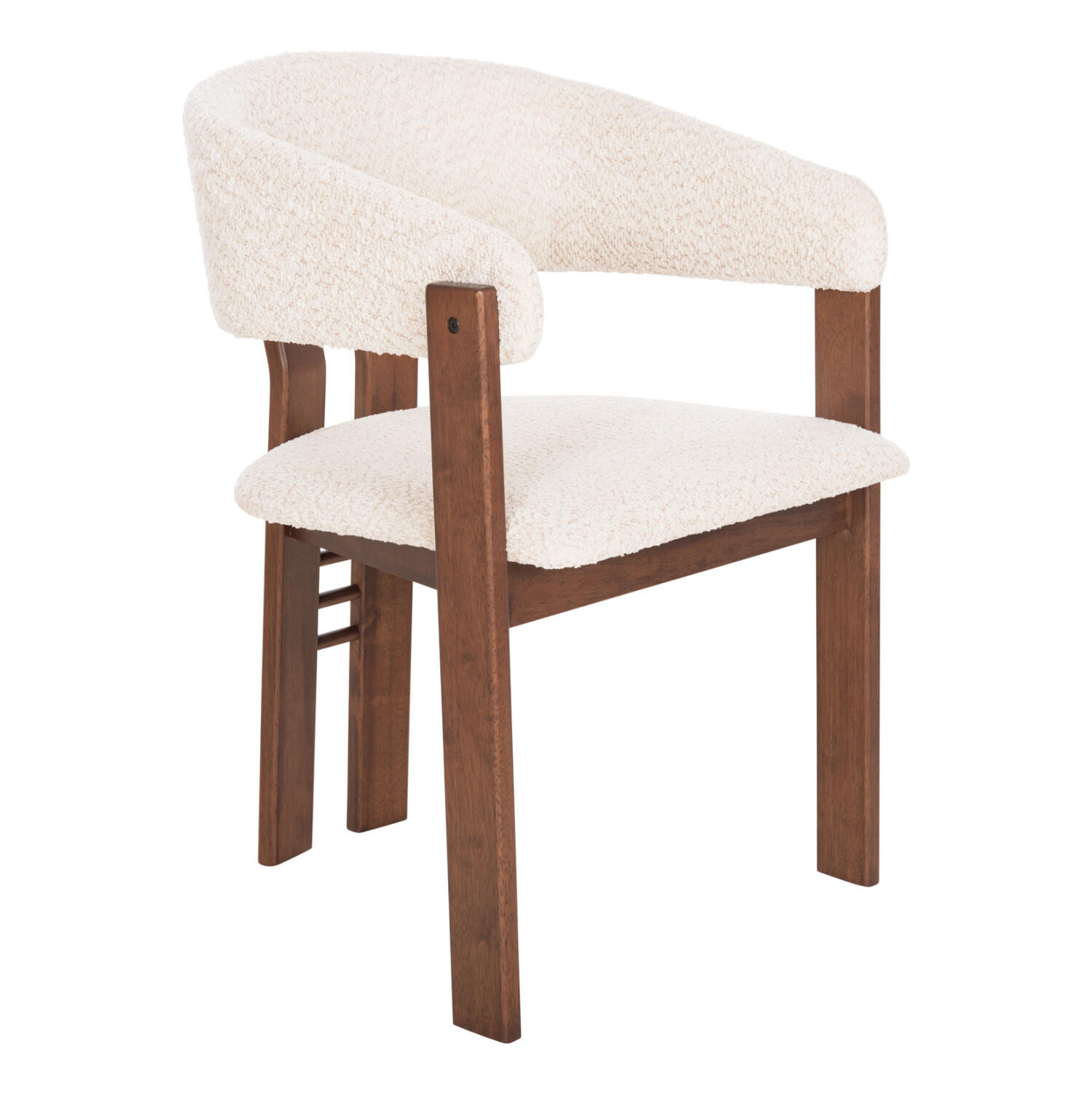 karekla-fb9997003-rubberwood-se-karydi-e Καρεκλα Zarra HM9970.03 Rubberwood Σε Καρυδι-Εκρου Μπουκλε Υφασμα 55,5x59x81,5υεκ - Image 1