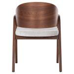 Καρεκλα Nero HM9972 Rubberwood Σε Καρυδι-Γκρι Υφασμα Καθισμα 56x56x78yεκ. - Image 6