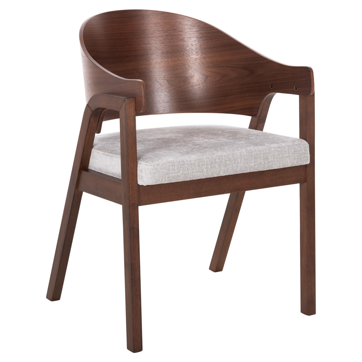 karekla-fb99972-rubberwood-se-karydi-gkr Καρεκλα Nero HM9972 Rubberwood Σε Καρυδι-Γκρι Υφασμα Καθισμα 56x56x78yεκ. - Image 1