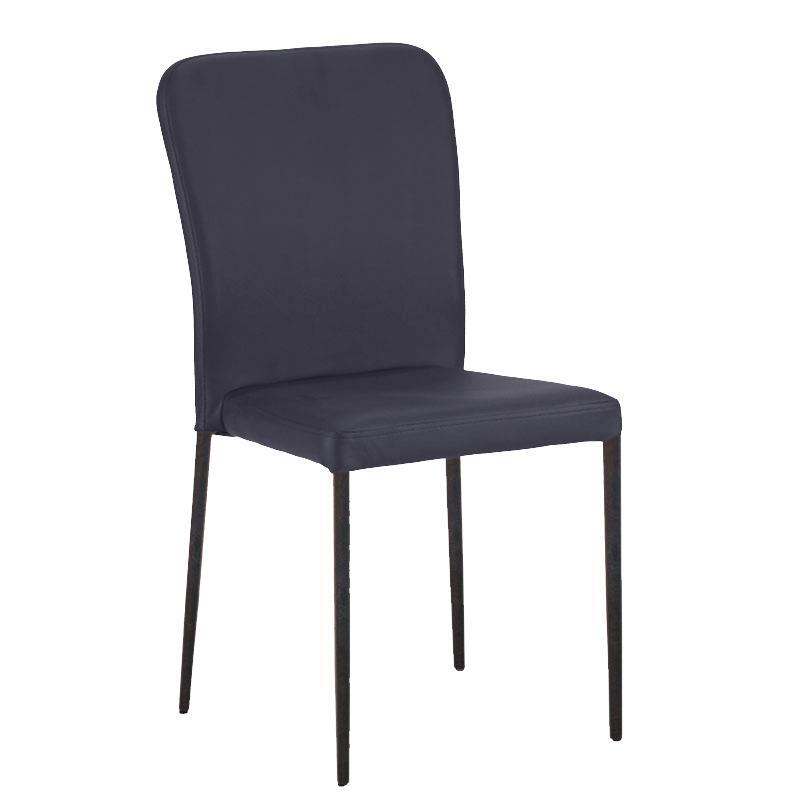 karekla-fylliana-a308-gkri-dermatini-wallnut-podia-52x44x89ek1680527102 Καρεκλα Fylliana A308 Γκρι Δερματινη Wallnut Ποδια 52x44x89εκ - Image 1