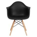 Καρεκλα Fylliana Casual Μαυρο Καθισμα Με Φυσικα Ποδια 65x64x79εκ - Image 2