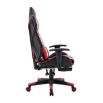 Καρεκλα Gaming Fylliana d-01 Τεχνοδερμα Μαυρη-Κοκκινη 53x47x127εκ - Image 3