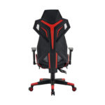 Καρεκλα Gaming Fylliana d-01 Τεχνοδερμα Μαυρη-Κοκκινη 53x47x127εκ - Image 5