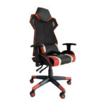 Καρεκλα Gaming Fylliana d-01 Τεχνοδερμα Μαυρη-Κοκκινη 53x47x127εκ - Image 5