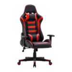 Καρεκλα Gaming Fylliana sar-1 Μαυρο-Κοκκινο Τεχνοδερμα 64x53x135εκ