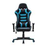 Καρεκλα Gaming Fylliana sar-1 Μαυρο-Μπλε Τεχνοδερμα 64x53x135εκ - Image 2