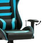 Καρεκλα Gaming Fylliana sar-1 Μαυρο-Μπλε Τεχνοδερμα 64x53x135εκ - Image 8