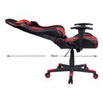 Καρεκλα Gaming Fylliana sar-12 Μαυρο-Κοκκινο Τεχνοδερμα 64x53x135εκ - Image 7