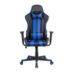 Καρεκλα Gaming Fylliana sar-12 Μαυρο-Μπλε Τεχνοδερμα 64x53x135εκ - Image 2