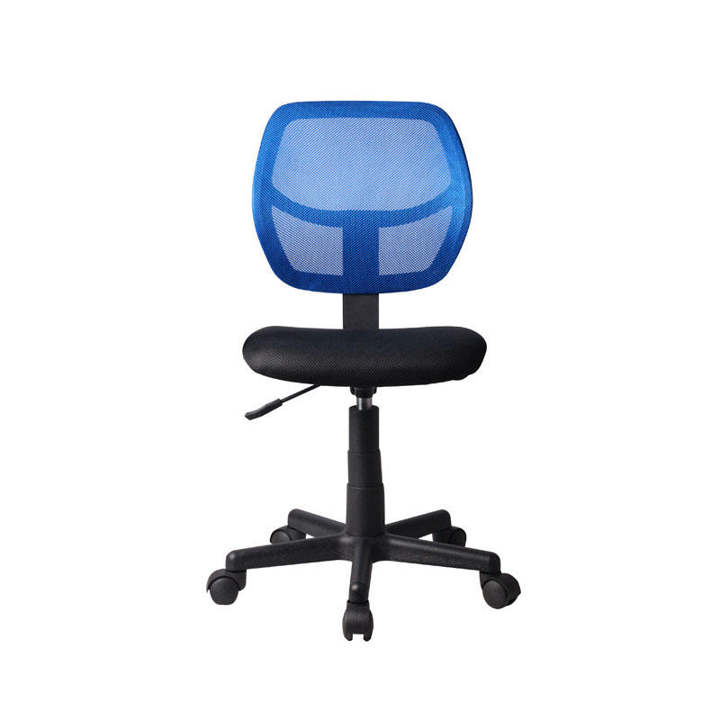 karekla-grafeioy-choris-mpratsa-5156r-mayri-mple-415280-92 Καρεκλα Γραφειου Fylliana Χωρις Μπρατσα 5156ρ Μαυρη/Μπλε 41x52x80/92εκ - Image 1