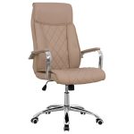 Καρεκλα Γραφειου Shaila HM1104.07 Σε Χρωμα Εκρου 64x68x116-123υεκ.