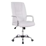 Καρεκλα Γραφειου Angee HM1106.02 PU Σε Χρωμα Λευκο 58,5x70x120yεκ