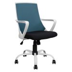 Καρεκλα Γραφειου Malfoi HM1053.06 Μπλε Mesh & Ποδι Μεταλλικο 58x59x103 Εκ.