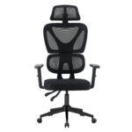 Καρεκλα Γραφειου Novar HM1218.01 Μαυρo Mesh--Βαση Pp 51x49x121-129υεκ - Image 3