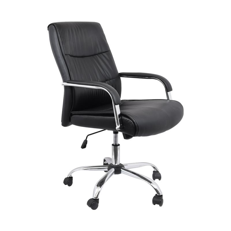 karekla-grafeioy-fylliana-107-mayro-technoderma-60x66x115ek1675764902 Καρεκλα Γραφειου Fylliana FL107 Μαυρο Τεχνοδερμα 60x66x115εκ - Image 1