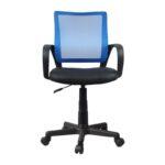Καρεκλα Γραφειου Fylliana FL5528 Μπλε Μαυρο Χρωμα 57x54x94εκ - Image 2