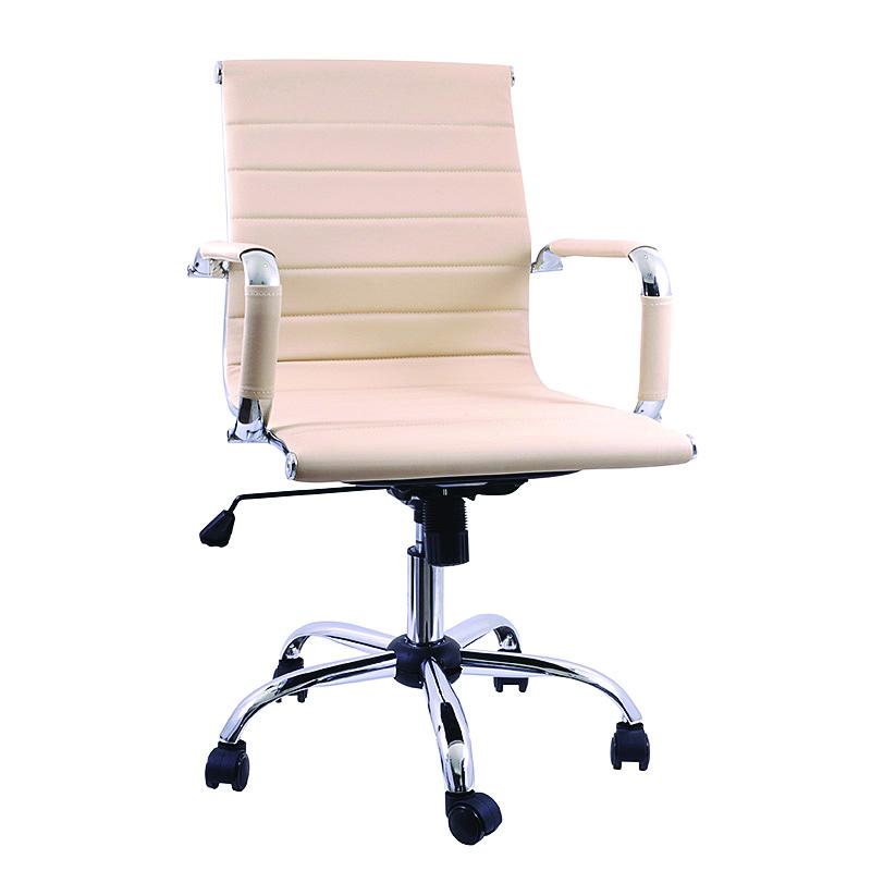 karekla-grafeioy-fylliana-fl6002-mpez-technoderma-54x59x89ek1718865903 Καρεκλα Γραφειου Fylliana FL6002 Μπεζ Τεχνοδερμα 54x59x89εκ - Image 1