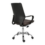 Καρεκλα Γραφειου Fylliana Καφε Τεχνοδερμα 59x61x95/105εκ - Image 4