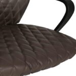 Καρεκλα Γραφειου Fylliana Καφε Τεχνοδερμα 59x61x95/105εκ - Image 6