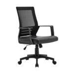 Καρεκλα Γραφειου Fylliana FL19-3Α Μαυρο Χρωμα 60x63x95/105εκ