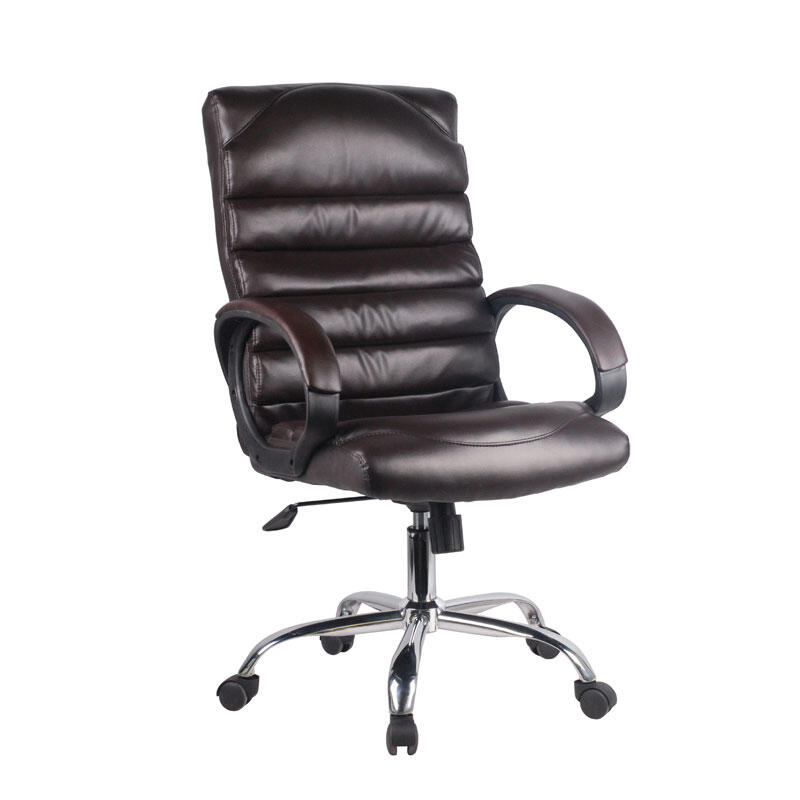 karekla-grafeioy-kafe-dermatini-6320-607051005-1135-1 Καρεκλα Γραφειου Fylliana Καφε Δερματινη 6320 60x70.5x100.5/113.5εκ - Image 1